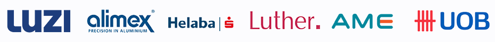 Sponsors: Luzi · Alimex · Helaba · Luther · AME · UOB